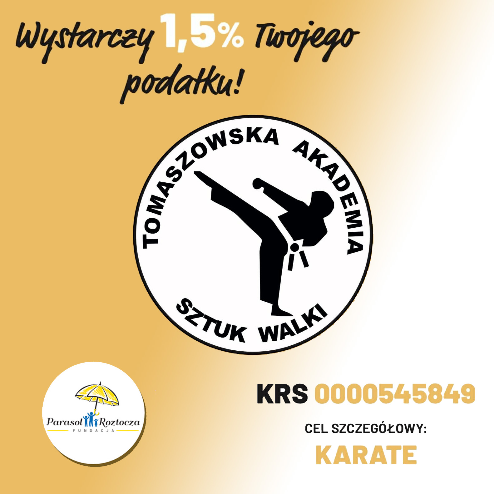 Przekaż nam 1,5% swojego podatku